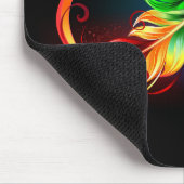 Unendliches Symbol mit Regenbogenfederhalter Mousepad (Ecke)