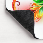 Unendliches Symbol mit Regenbogenfederhalter Mousepad (Ecke)