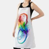 Unendliches Symbol mit Regenbogenfederhalter Schürze (InSitu)