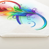 Unendliches Symbol mit Regenbogenfederhalter Sherpadecke (3/4)