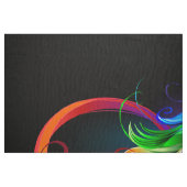 Unendliches Symbol mit Regenbogenfederhalter Stoff (Fat Quarter (45,7 x 55,9 cm))