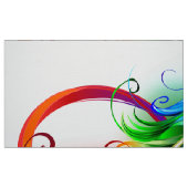 Unendliches Symbol mit Regenbogenfederhalter Stoff (Fat Quarter (45,7 x 55,9 cm))