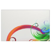 Unendliches Symbol mit Regenbogenfederhalter Stoff (Fat Quarter (45,7 x 55,9 cm))
