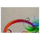 Unendliches Symbol mit Regenbogenfederhalter Stoff (Fat Quarter (45,7 x 55,9 cm))