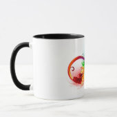 Unendliches Symbol mit Regenbogenfederhalter Tasse (Links)