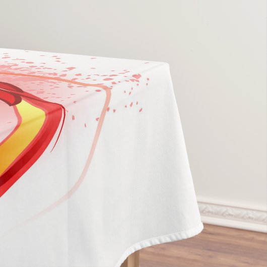 Unendliches Symbol mit Regenbogenfederhalter Tischdecke (Beispiel)