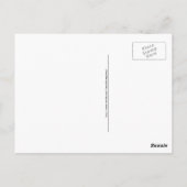 Unendliches Symbol mit roten Lieben Moderne Postkarte (Rückseite)