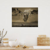 unendliches unwahrscheinliches Laufwerk Poster (Küche)