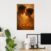 Unendliches Versprechen – Romantisches Himmelsdesi Poster (Heimbüro)