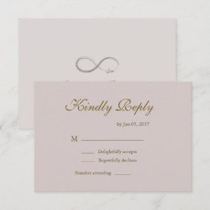 Unendliches Zeichen rot pinkfarbene minimalistisch Einladung