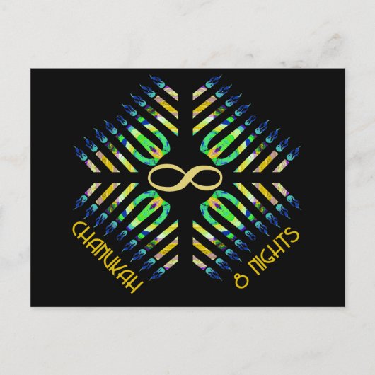 Unendlichkeit 8 Nächte Postkarten (Vorderseite)