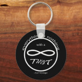 Unendlichkeit Alles Nichts Basic Schlüsselanhänger (Vorderseite)