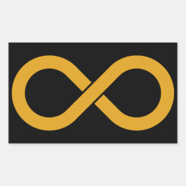 Unendlichkeit der Akzeptanz von Autismus Rechteckiger Aufkleber