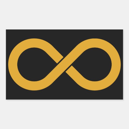 Unendlichkeit der Akzeptanz von Autismus Rechteckiger Aufkleber (Vorderseite)