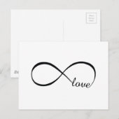 Unendlichkeit der Liebe Postkarte (Vorne/Hinten)