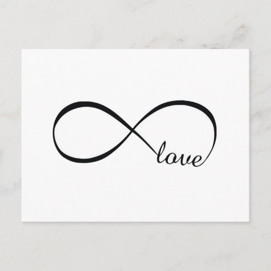 Unendlichkeit der Liebe Postkarte (Vorderseite)