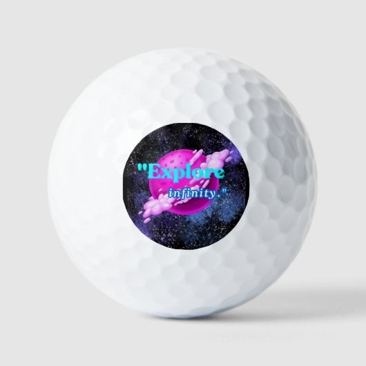 Unendlichkeit erforschen golfball (Vorderseite)