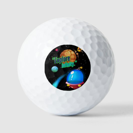 Unendlichkeit erkunden golfball (Vorderseite)