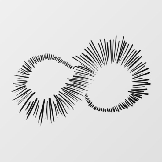 Unendlichkeit Fensteraufkleber (Blatt)