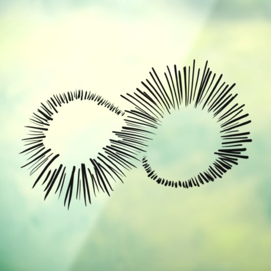 Unendlichkeit Fensteraufkleber (Blatt 3)