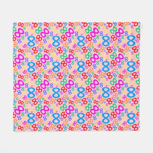 Unendlichkeit Fleecedecke (Vorderseite (Horizontal))