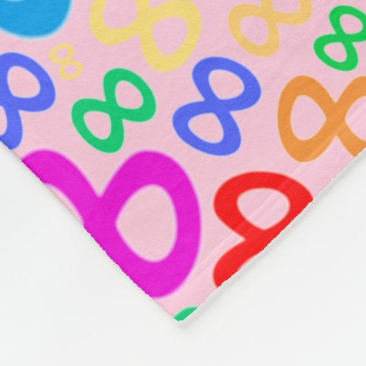 Unendlichkeit Fleecedecke (Ecke)