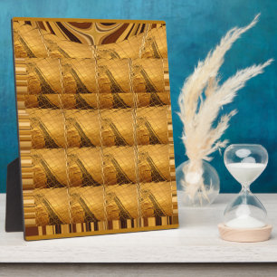 Unendlichkeit Goldene Giraffe Tier Motiv Kunst Dru Fotoplatte