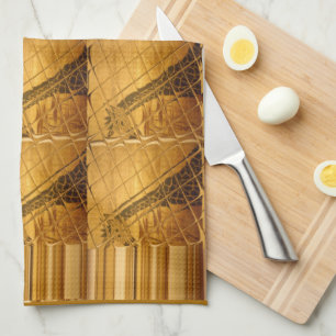 Unendlichkeit Goldene Giraffe Tier Motiv Kunst Dru Küchentuch