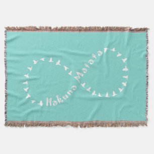 Unendlichkeit Hakuna Matata - aquamarines Blaues Decke