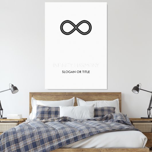 Unendlichkeit Harmonie-Symbol Leinwanddruck (Insitu (Schlafzimmer))