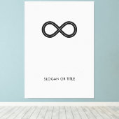 Unendlichkeit Harmonie-Symbol Leinwanddruck (Insitu (Holzboden))