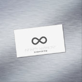 Unendlichkeit Harmonie-Symbol Magnetische Visitenkarte (Beispiel)
