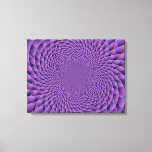 Unendlichkeit ist Lila Leinwanddruck (Vorderseite)