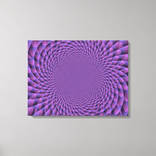 Unendlichkeit ist Lila Leinwanddruck (Vorderseite)