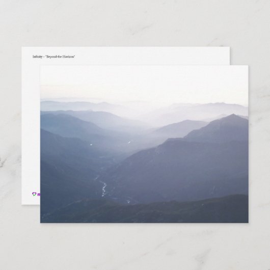 Unendlichkeit - jenseits des Horizonts Postkarte (Vorne/Hinten)