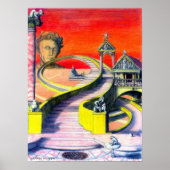 Unendlichkeit mit Apfel - Poster (Vorne)