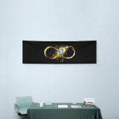 Unendlichkeit mit Golden Peacock Feather Banner (Messeveranstaltung)