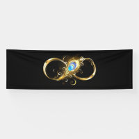 Unendlichkeit mit Golden Peacock Feather