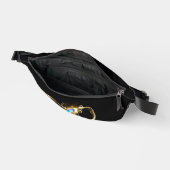 Unendlichkeit mit Golden Peacock Feather Bauchtasche (Offen)