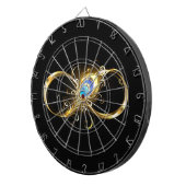 Unendlichkeit mit Golden Peacock Feather Dartscheibe (Vorderseite rechts)