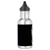 Unendlichkeit mit Golden Peacock Feather Edelstahlflasche (Links)
