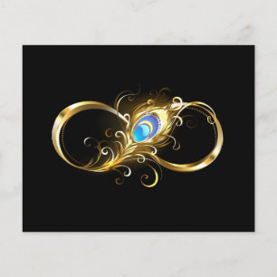 Unendlichkeit mit Golden Peacock Feather Flyer