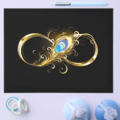 Unendlichkeit mit Golden Peacock Feather Flyer (Einzeln)