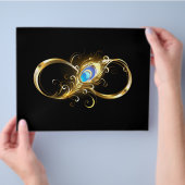 Unendlichkeit mit Golden Peacock Feather Flyer (Hand)