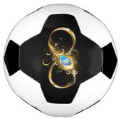 Unendlichkeit mit Golden Peacock Feather Fußball (Gedreht)