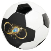 Unendlichkeit mit Golden Peacock Feather Fußball (Dreiviertel)