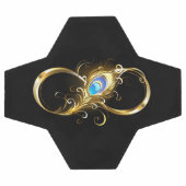 Unendlichkeit mit Golden Peacock Feather Fußball (Flach)