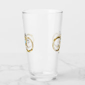 Unendlichkeit mit Golden Peacock Feather Glas (Links)