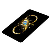 Unendlichkeit mit Golden Peacock Feather Magnet (Linke Seite)