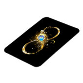 Unendlichkeit mit Golden Peacock Feather Magnet (Linke Seite)